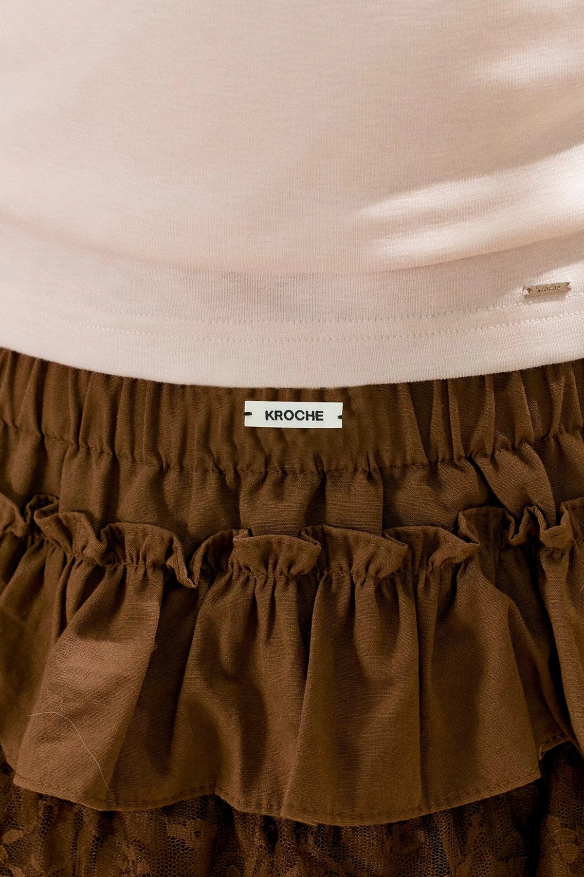 Cotton Lace A-Line Skirt