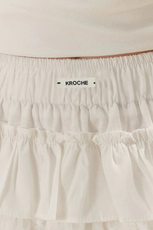 Cotton Lace A-Line Skirt