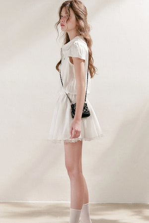 Cotton Lace Patchwork Dress