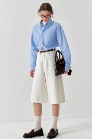 Cotton Oxford White Shirt
