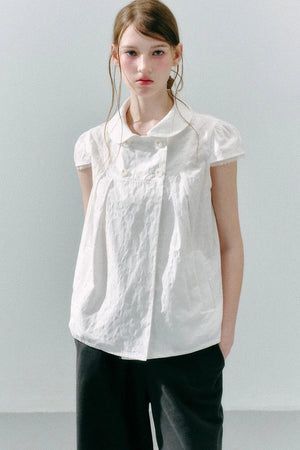 Cotton Polka Dot Doll Top