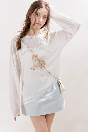 Cotton Polka Dot Low-Waist Mini Skirt