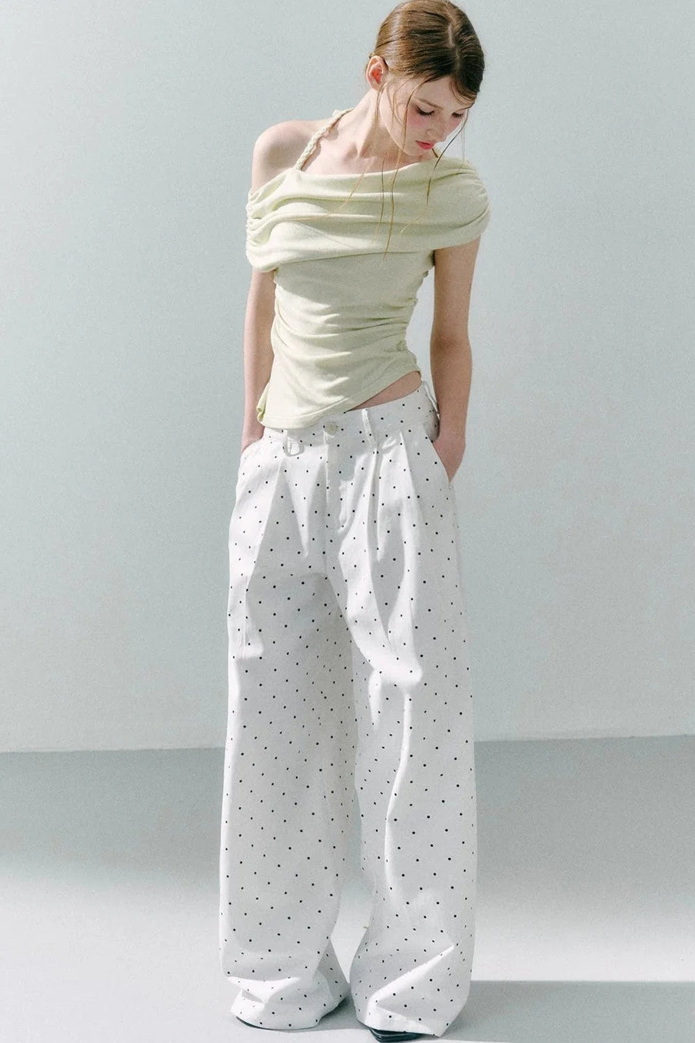Cotton Polka Dot Pants