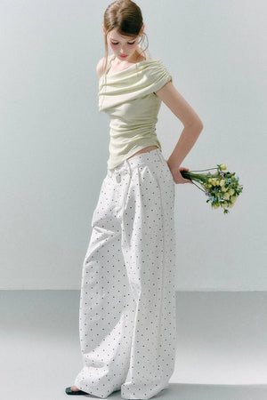 Cotton Polka Dot Pants
