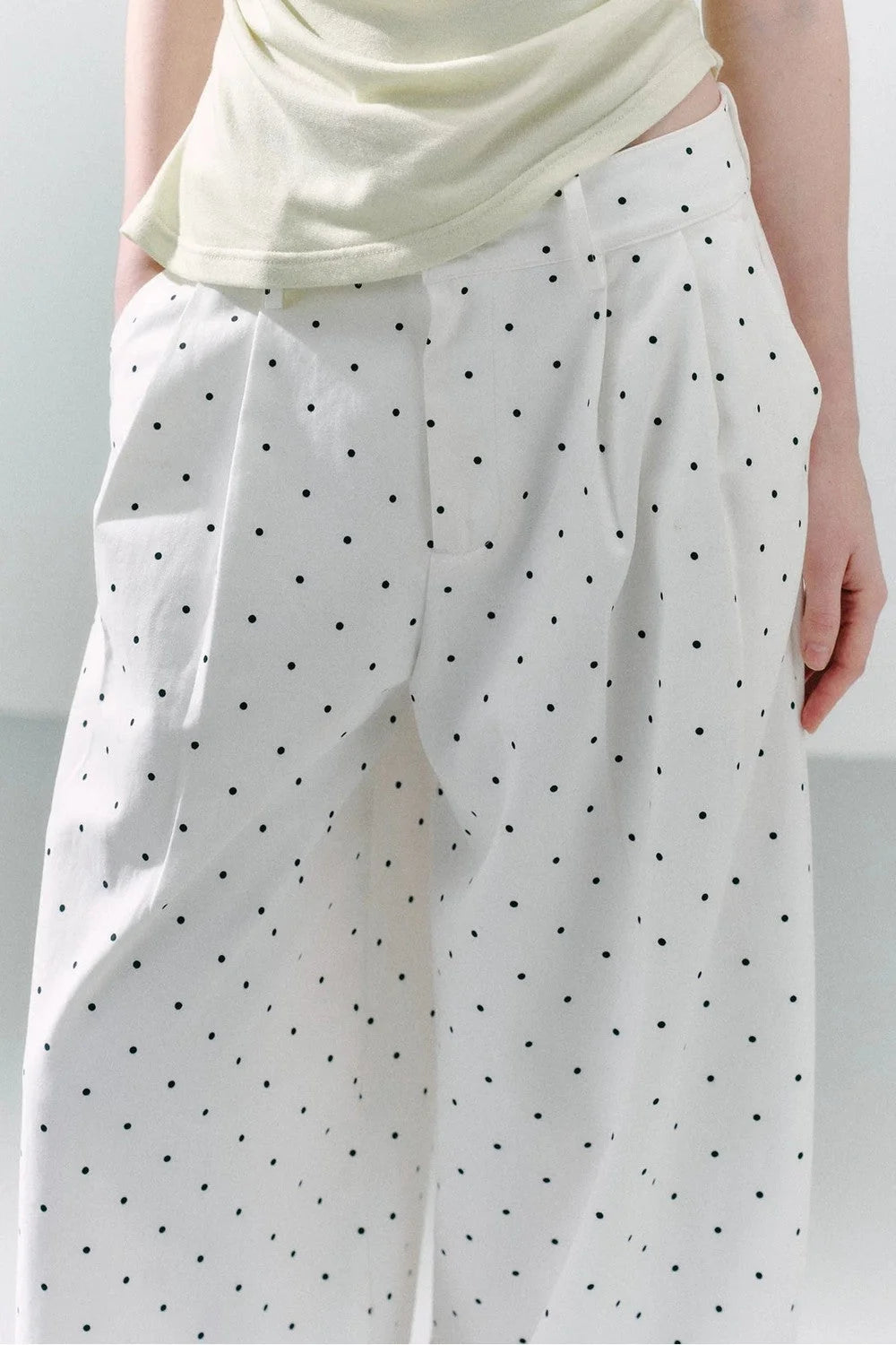 Cotton Polka Dot Pants
