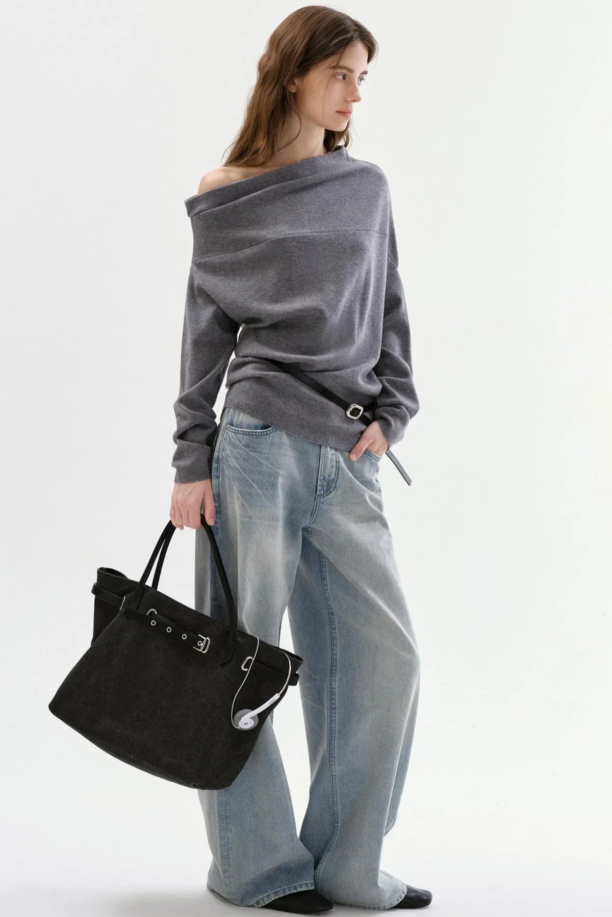Cotton Straight-Leg Jeans