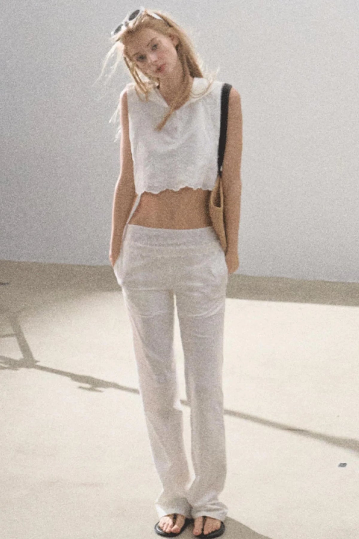 Cotton Tank & Pleated Skirt Set-Up