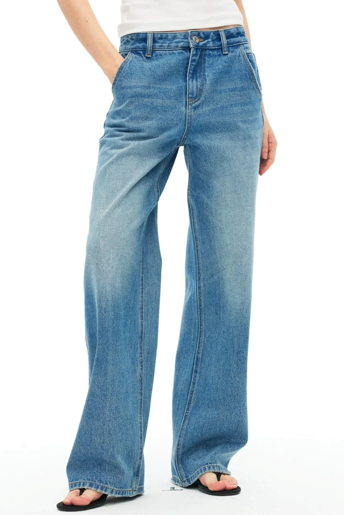 Cotton Vintage Washed Jeans