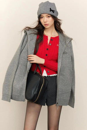 Cozy Twisted Pink Cardigan