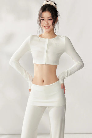 Cream Lace Loungewear Set-Up