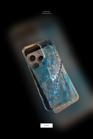 Pinterest Pin for Creative Blue Wave Liquid iPhone Case - Unique Protective Cover iPhone 16 / Blue Wave