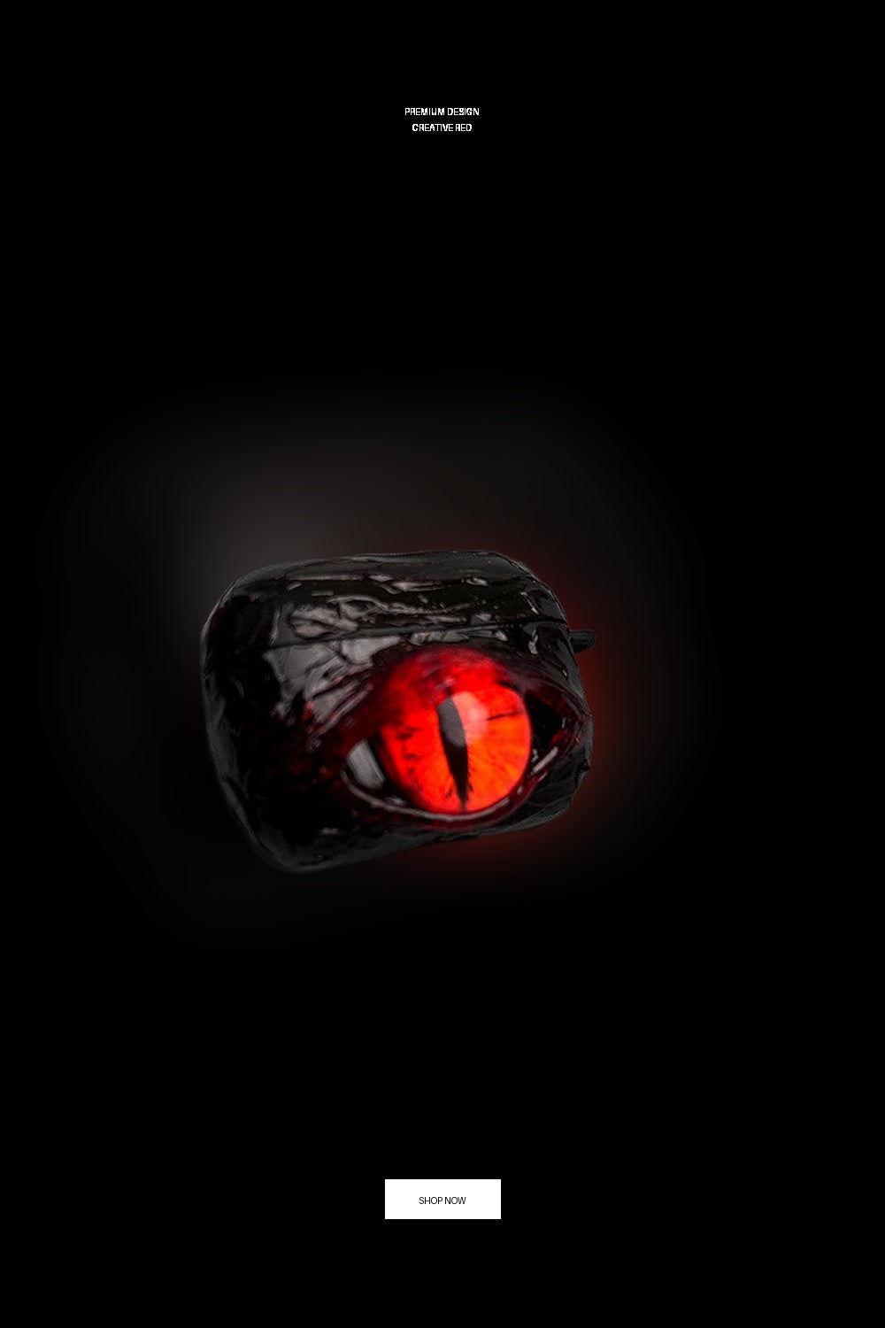 Pinterest Pin for Creative Red Eye Design AirPods Case - Unique Horror Style Protective Cover Apple AirPods Pro / Icy Red Eye
