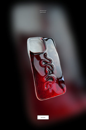 Pinterest Pin for Creative Red Snake iPhone Case - Stylish Protective Cover for iPhone 16 Pro Max iPhone 16 / Red New Year Snake