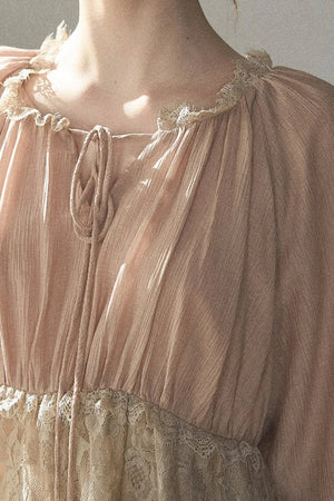 Crinkled Fabric Top and Short Skirt Set