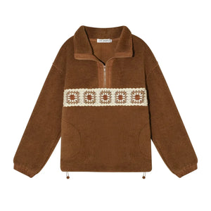 Crochet Floral Patchwork Jacket