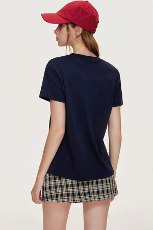 Croissant Lace Short Sleeve T-Shirt