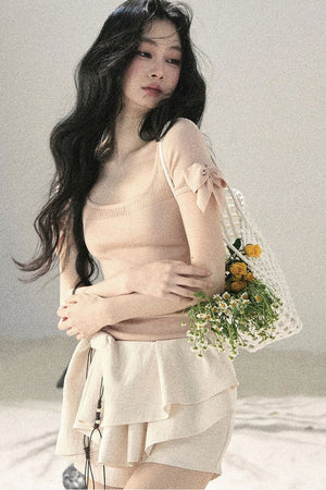 Cropped Hollow-Out Top