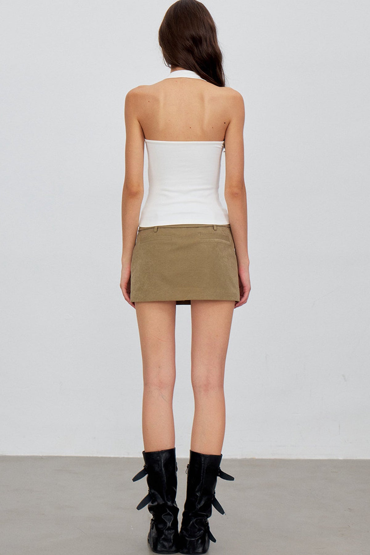 Cross-Knot V-Neck Knit Vest