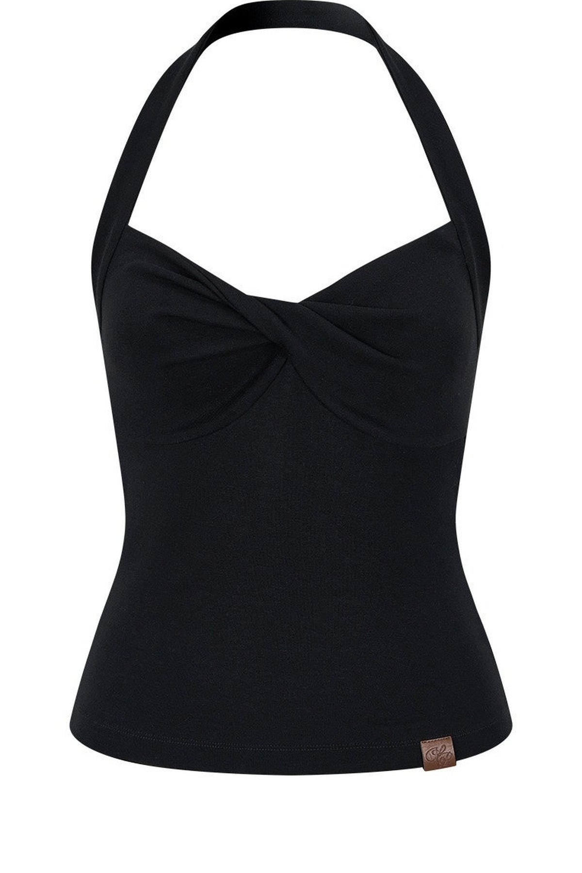 Cross-Knot V-Neck Knit Vest
