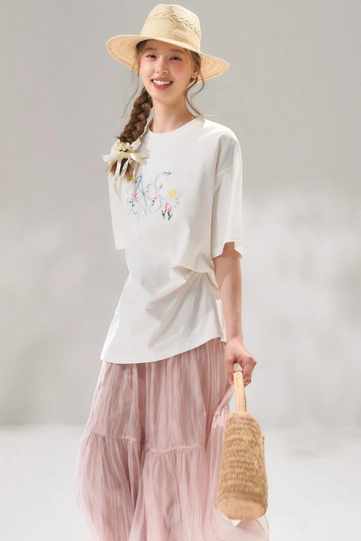 Cross-Stitch Embroidered Top