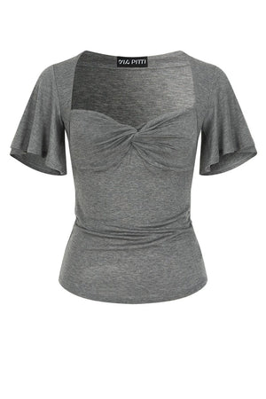 Cross-Twisted Tencel Wool X-Line Top