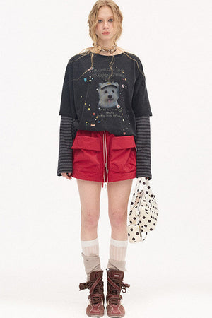 Cuffed Pocket Cargo Shorts