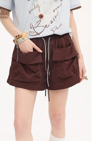 Cuffed Pocket Cargo Shorts