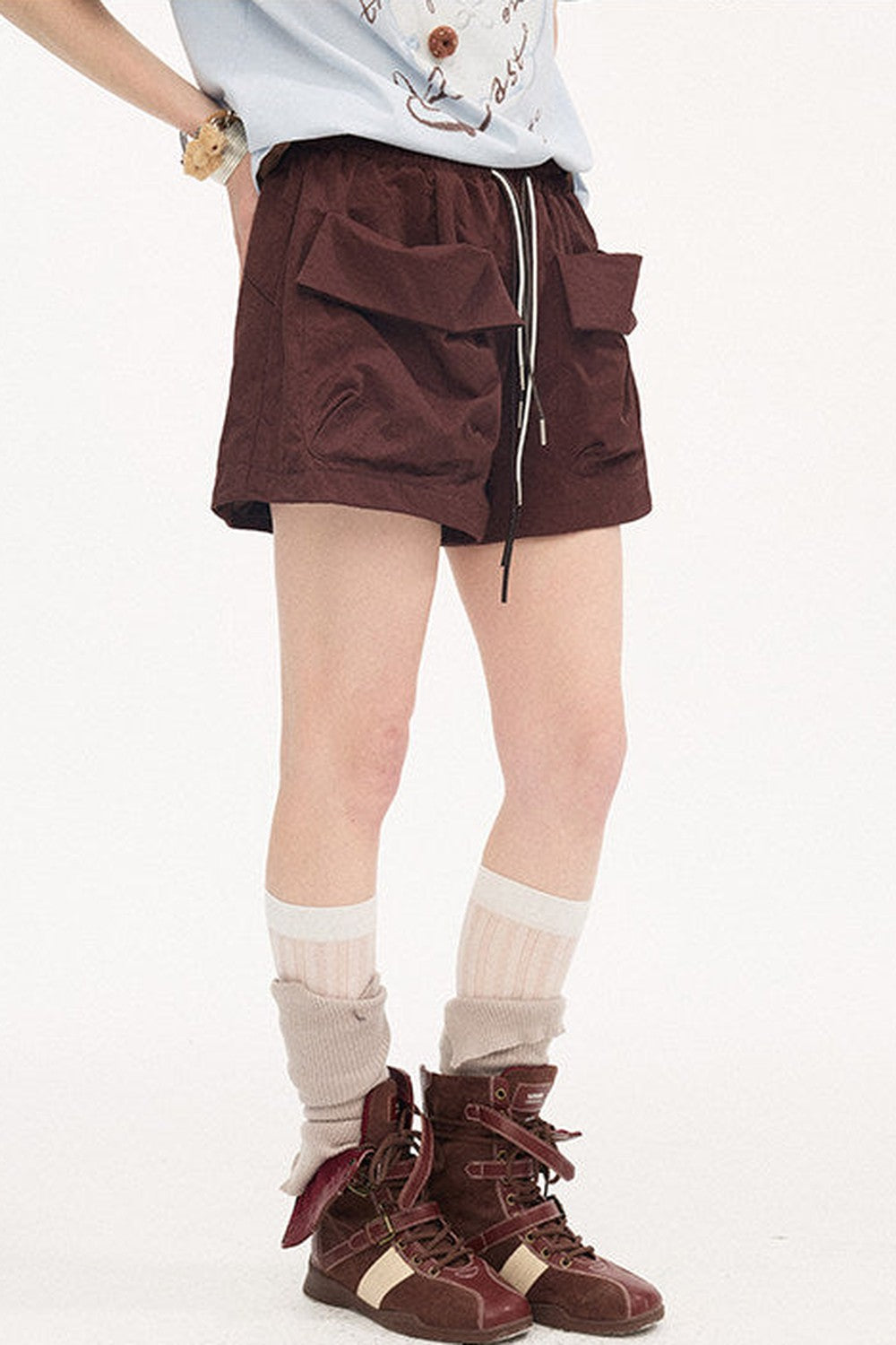 Cuffed Pocket Cargo Shorts