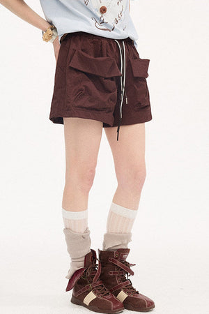 Cuffed Pocket Cargo Shorts