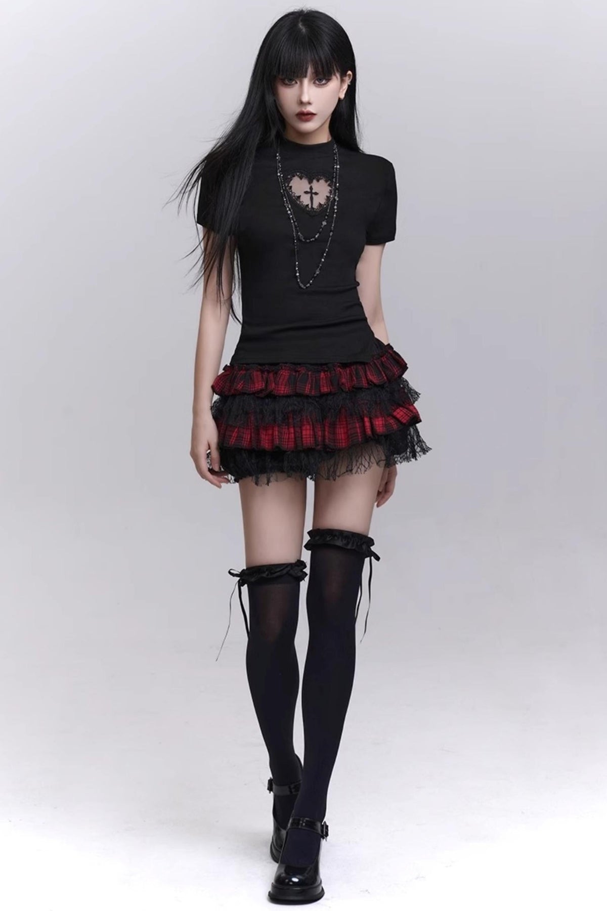 Curve Line Slim Skirt