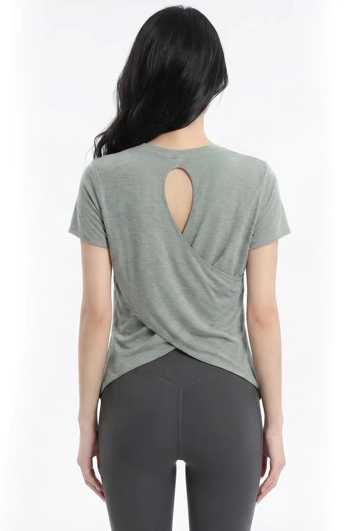 Cut-Out Back Yoga Top