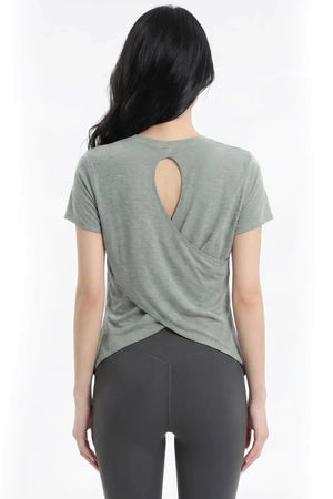 Cut-Out Back Yoga Top