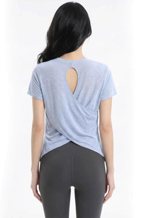 Cut-Out Back Yoga Top