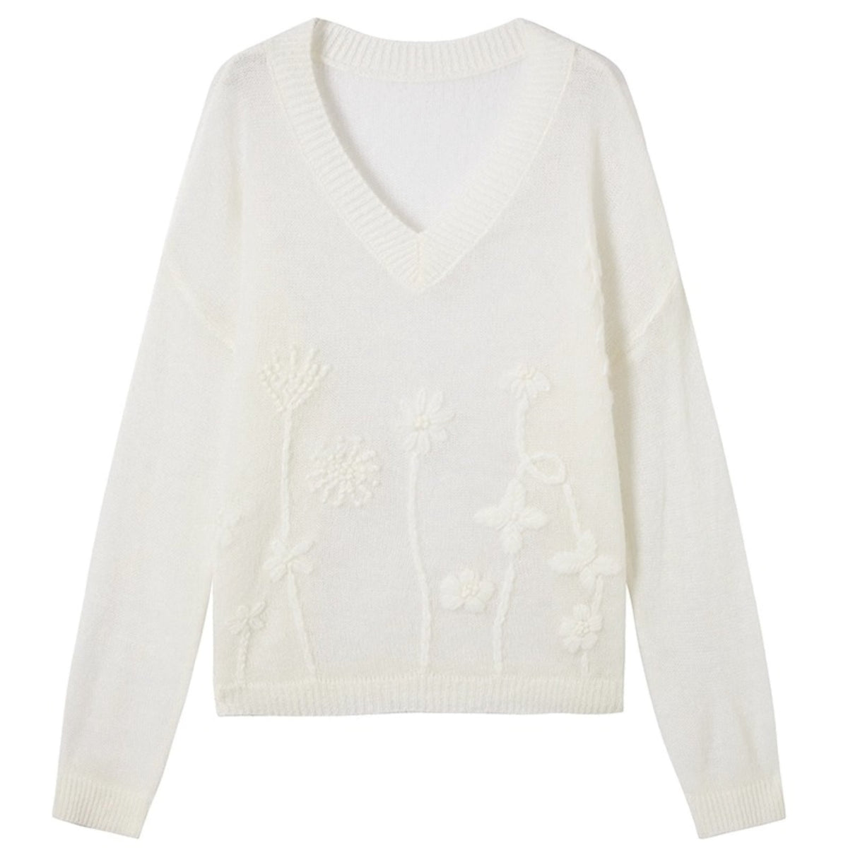 Cut-Out Knitted Sweater