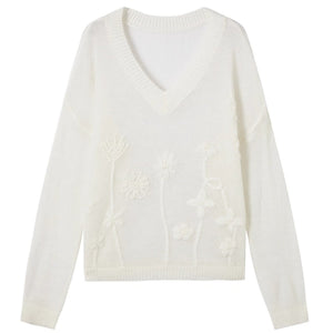 Cut-Out Knitted Sweater