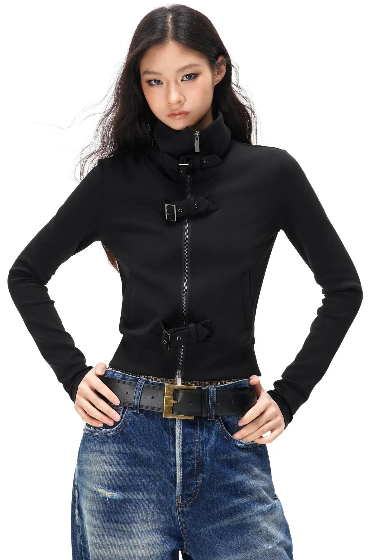 Cyberpunk Double-Zipper Jacket