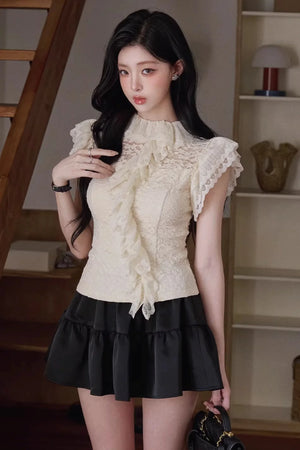 Daffodil Lace Ruffled Top Set-Up