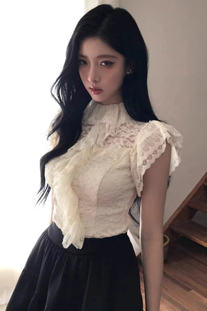 Daffodil Lace Ruffled Top Set-Up