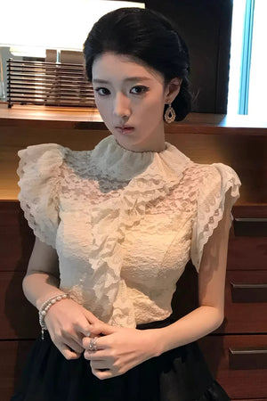 Daffodil Lace Ruffled Top Set-Up