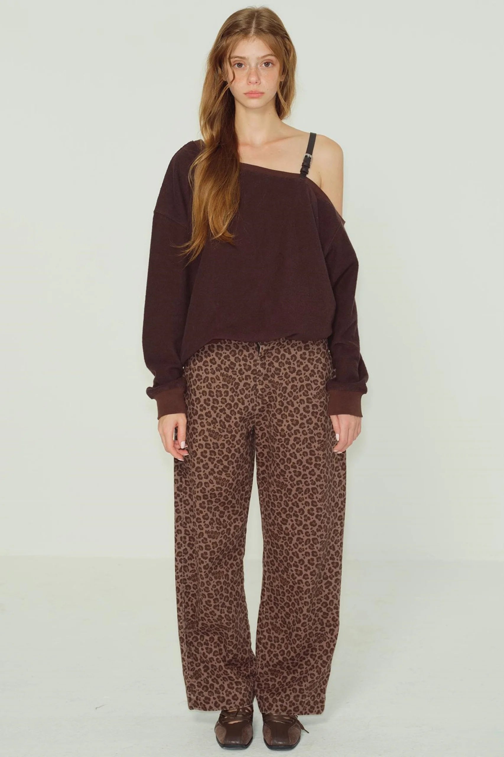 Dark Brown Chic Halter Sweater