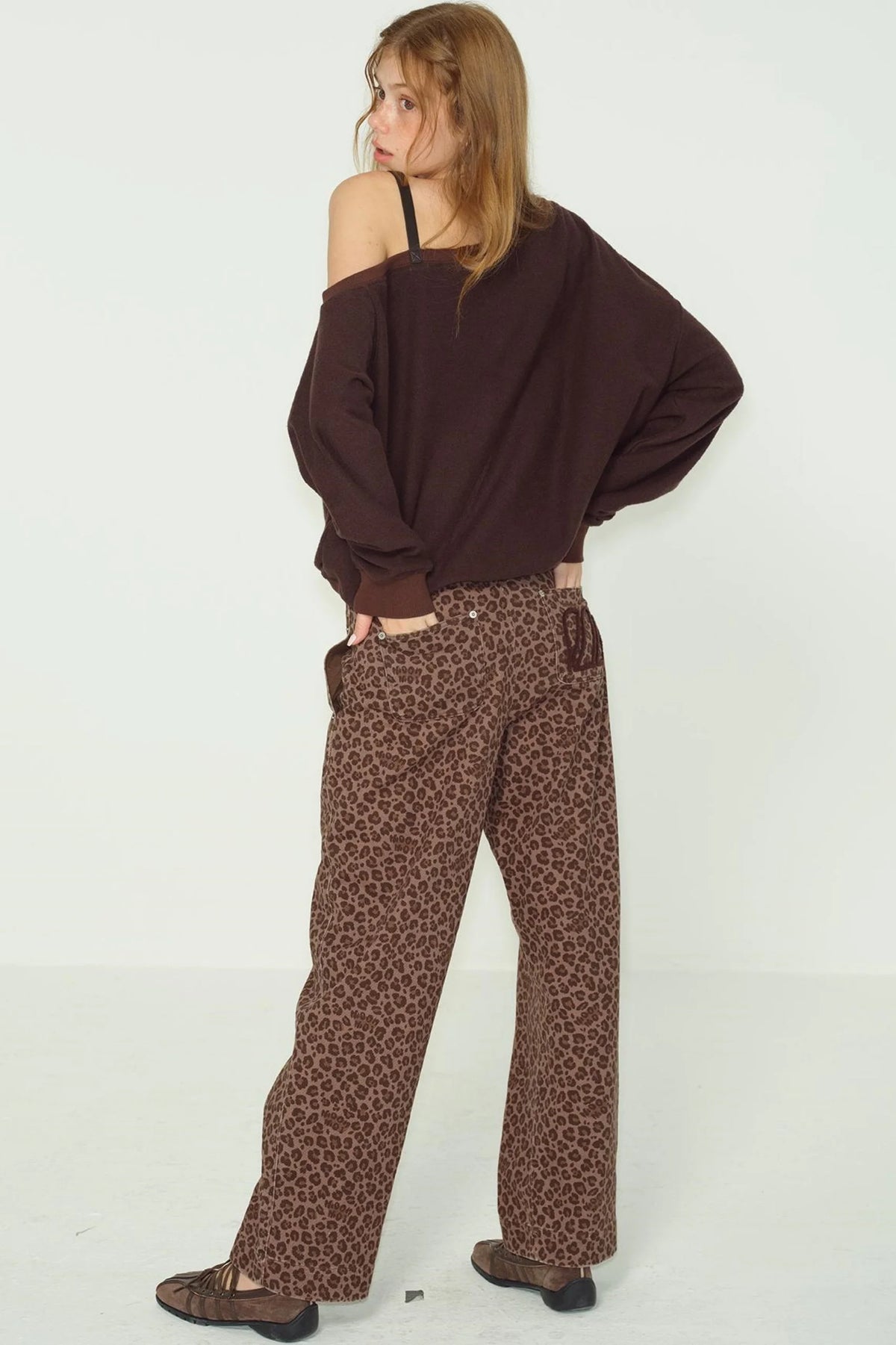 Dark Brown Chic Halter Sweater