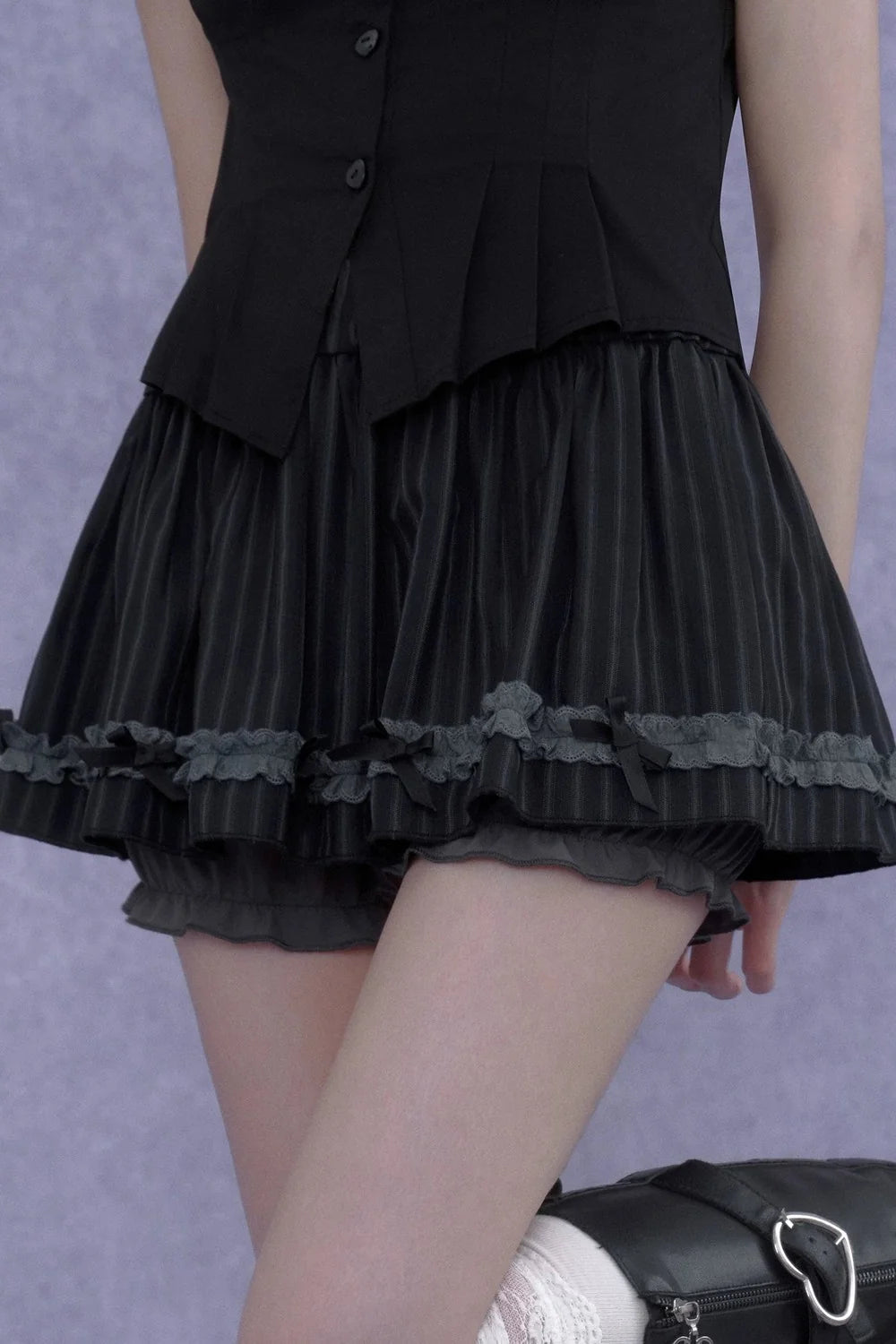Dark Lolita Slimming Pumpkin Skirt Set-Up