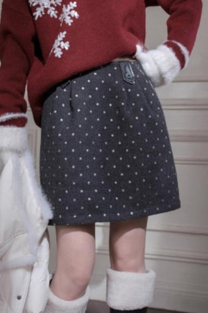 Dark Night Woolen Skirt