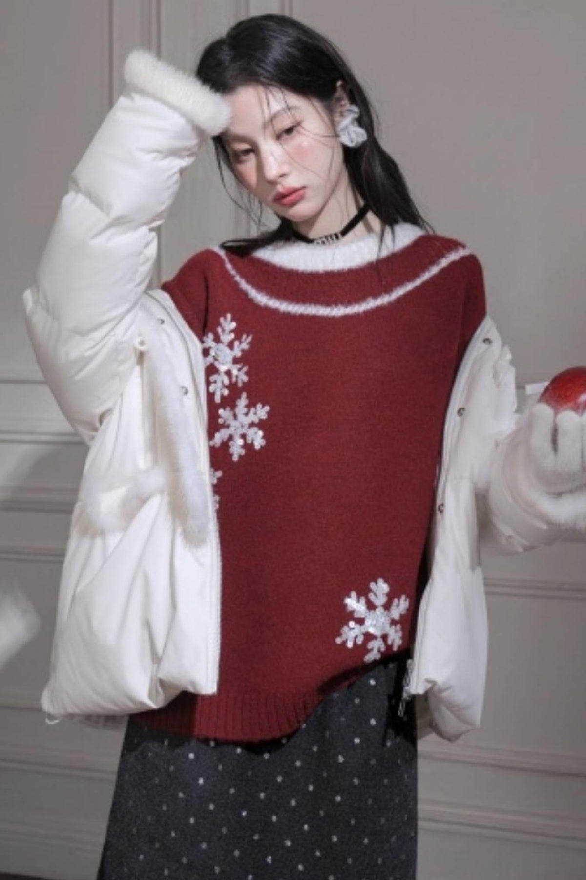 Dark Night Woolen Skirt