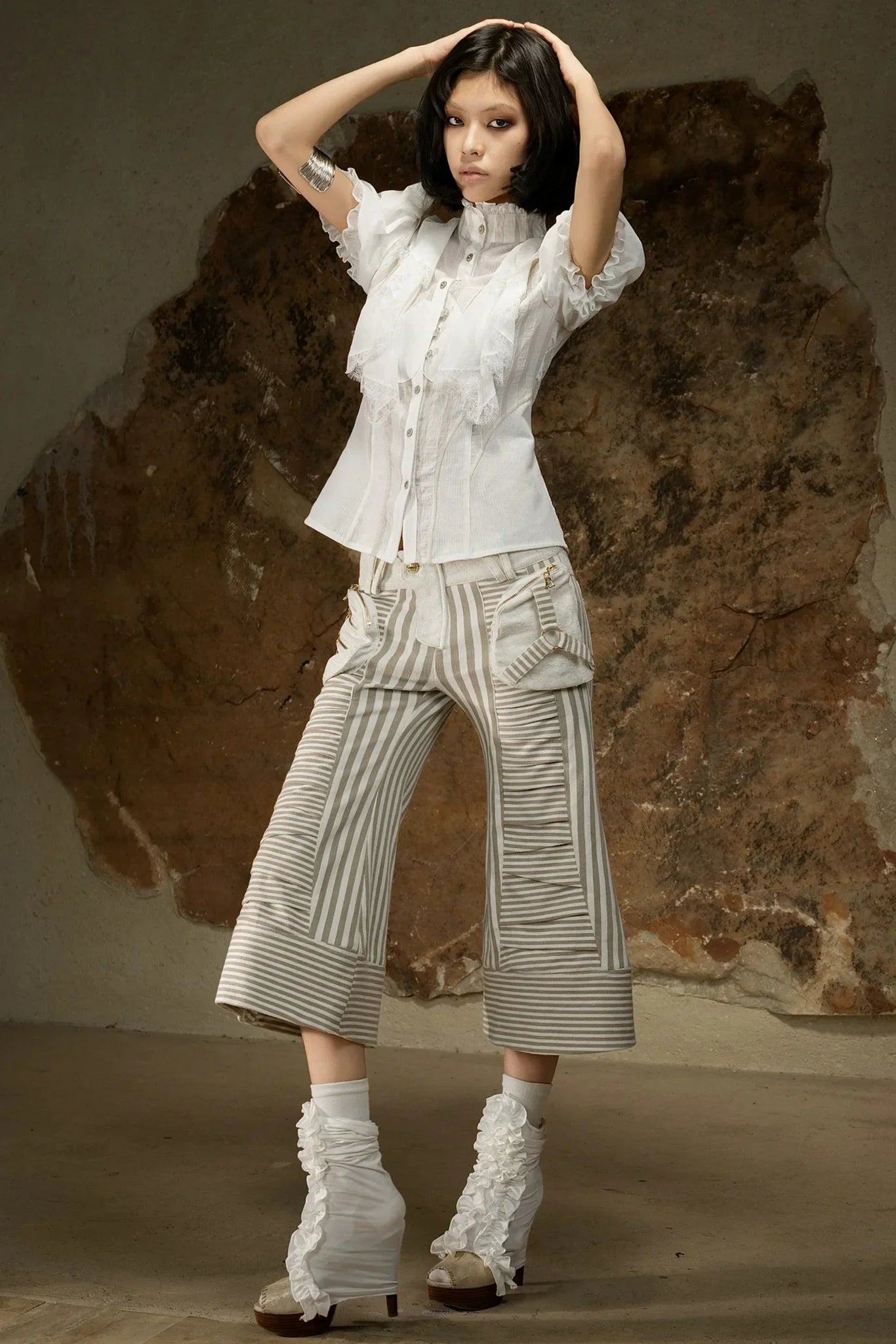 Dark Punk Cropped Pants