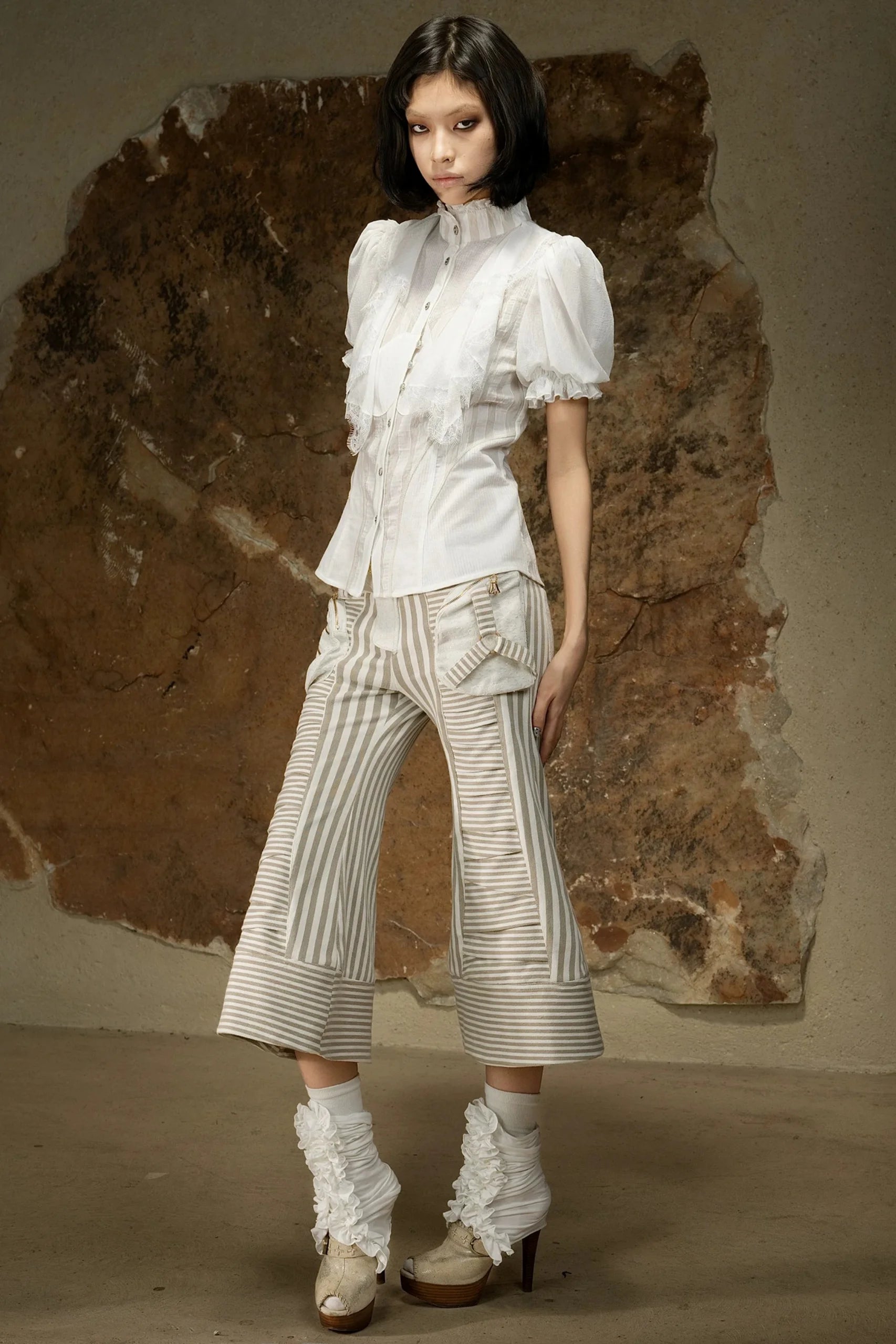 Dark Punk Cropped Pants