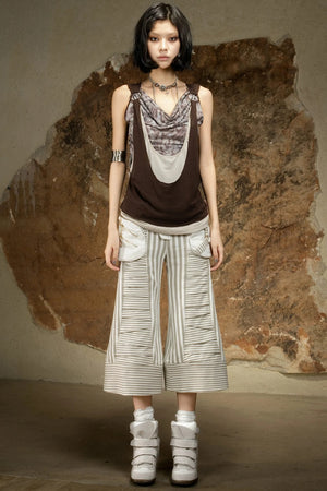 Dark Punk Cropped Pants