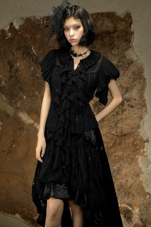 Dark Punk Retro Blouse