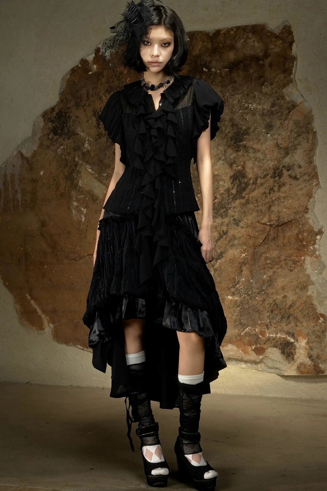 Dark Punk Retro Blouse