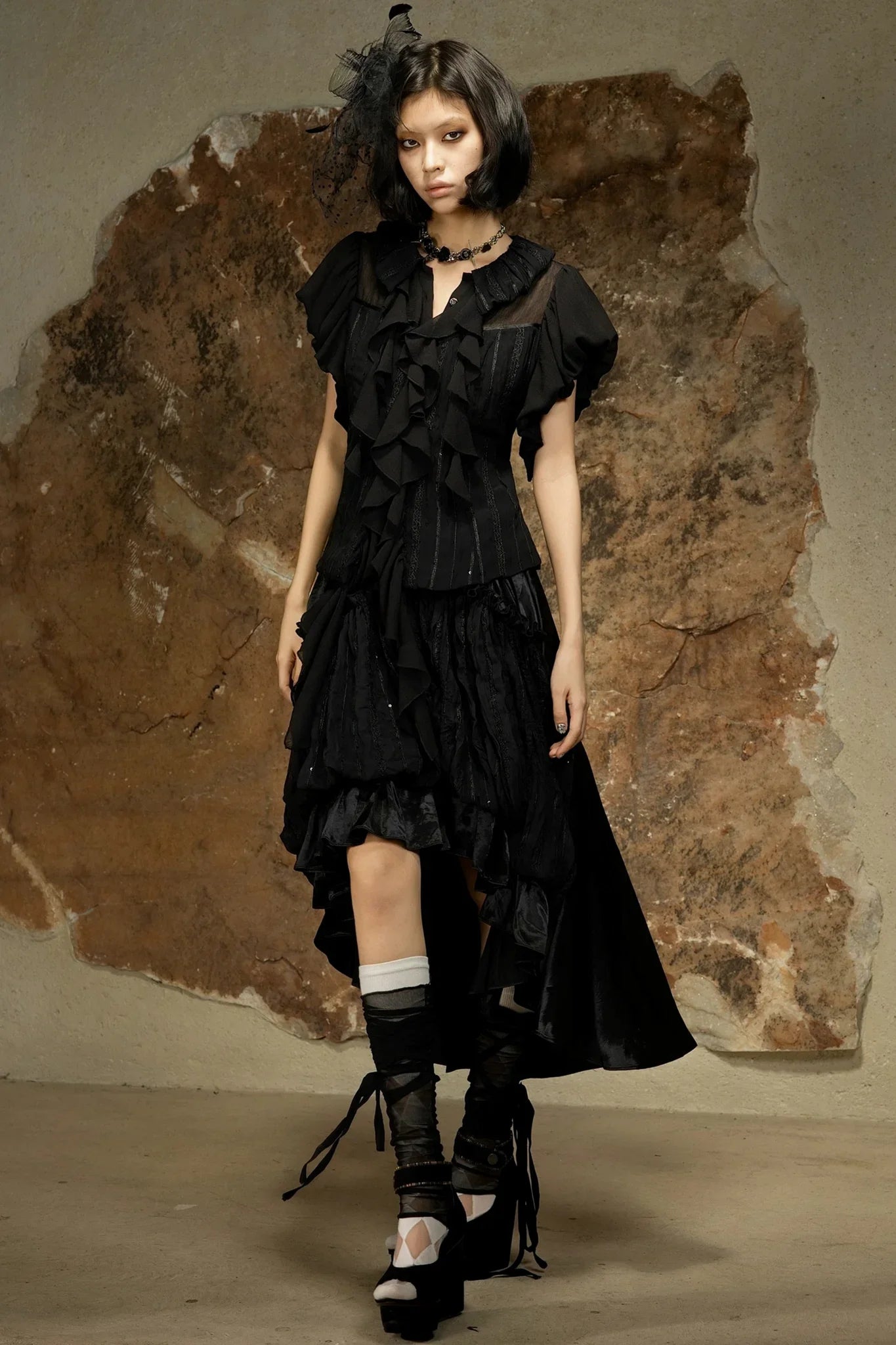 Dark Punk Retro Blouse